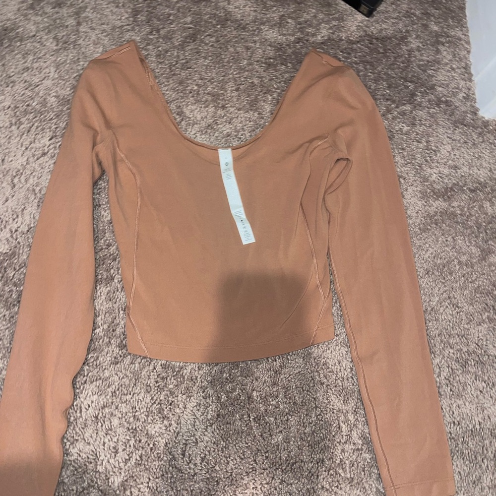 lululemon athletica Tan Long Sleeve